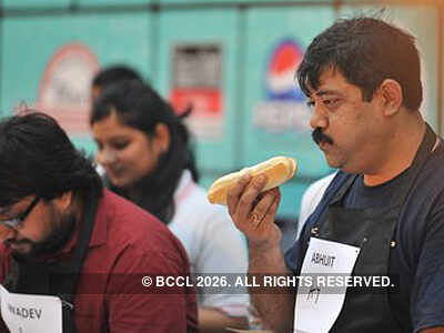 Hot dog eating competition