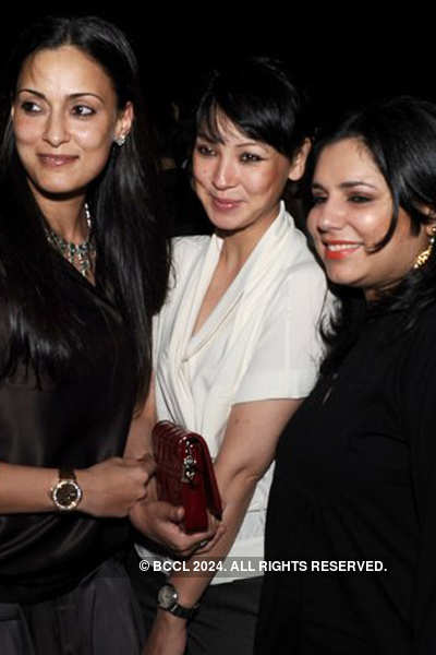 Michelle Innes Tania and Aparna Bahl during a bash celebrating