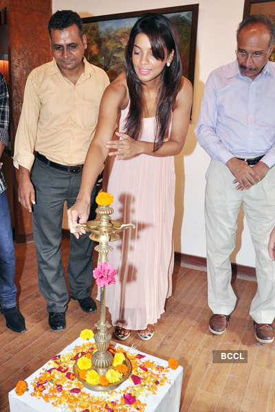 Mugdha @ art exhibition