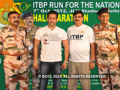 Salman Khan @ ITBP run for the Nation