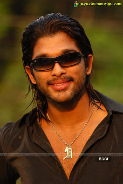 Allu Arjun poses for cameras during a photoshoot