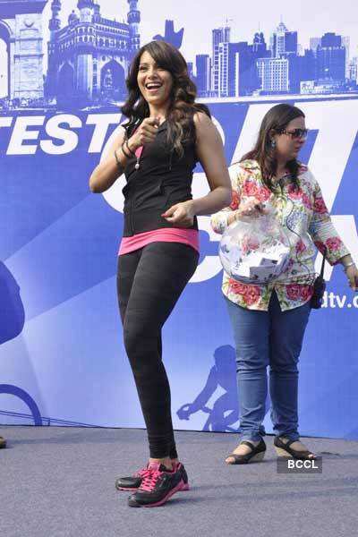 Bipasha Basu at a fitness event