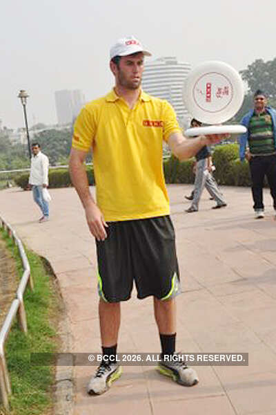 Frisbee player Brodie Smith in Delhi