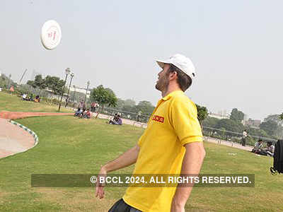 Frisbee player Brodie Smith in Delhi