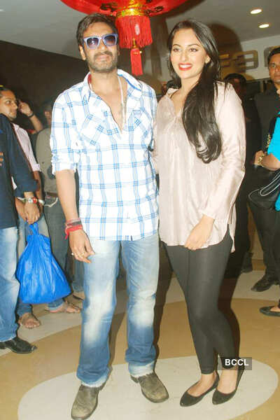 Ajay, Sona @ 'SOS' promotion
