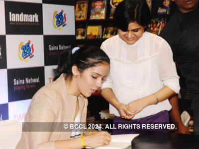 Saina, Gagan at a book launch 