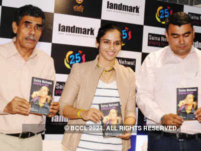 Saina, Gagan at a book launch 