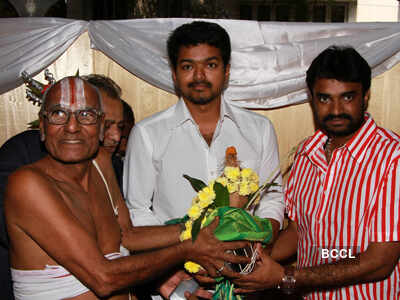 Vijay's new film pooja ceremony