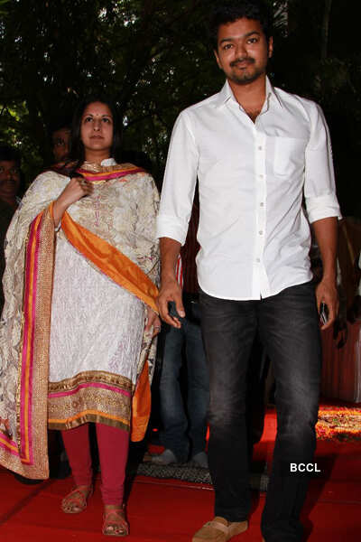 Vijay's new film pooja ceremony