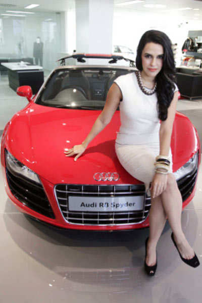 Neha @ Audi showroom launch