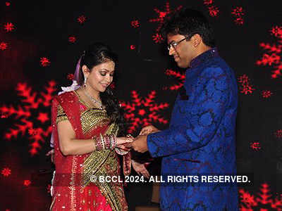 Gaurav and Shreya's ring ceremony