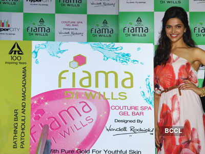 Deepika launches Fiama Di Wills Couture Spa