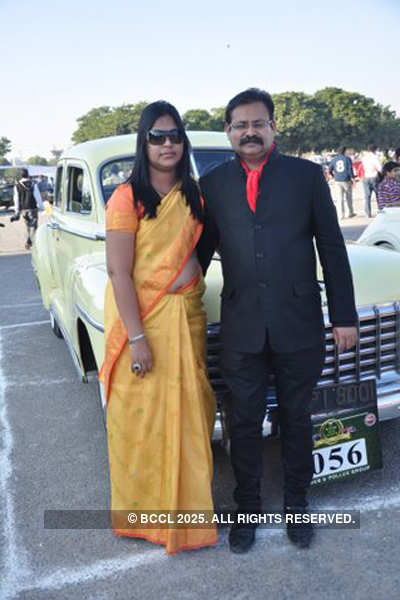 Madhu Mohan with wife Krishna Mohan (elder brother of main organizer ...