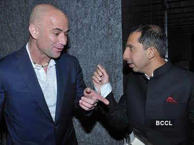 Celebs @ Andre Agassi's dinner party