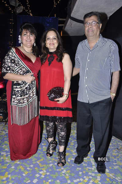 Raell Padamsee Flanked By Asha And Amit Patel During Her Christmas Bash Held In Mumbai On December 24 2012