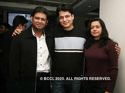 Revellers paint the town red 