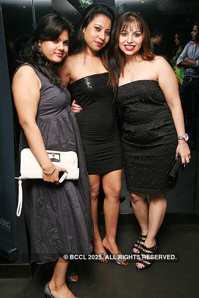 Revellers paint the town red 