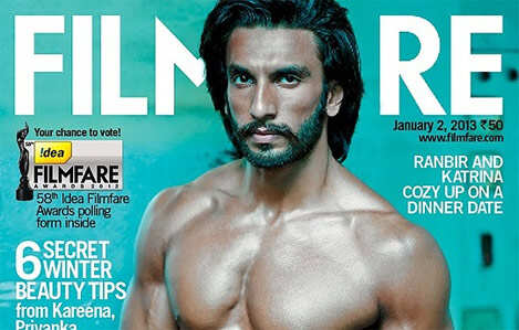 Hot celebs on cover page in 2012