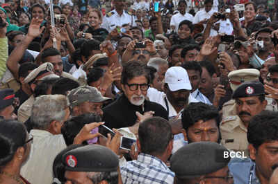 Big B at police event