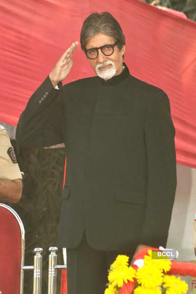Big B at police event