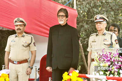 Big B at police event