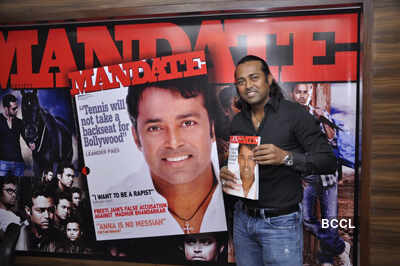 Leander attends mag launch