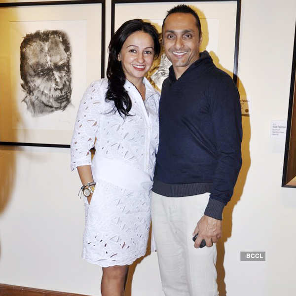 Akbar Padamsee's art exhibition
