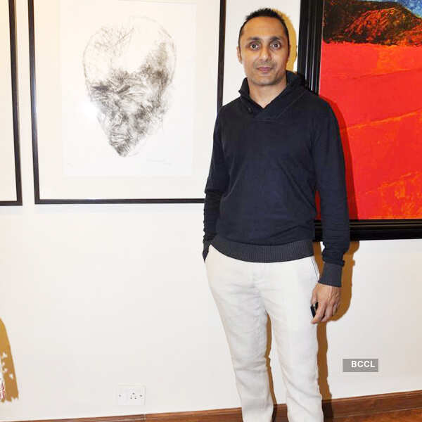Akbar Padamsee's art exhibition