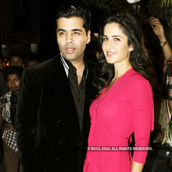 B'wood's Talented Duo Karan Johar And Katrina Kaif At Sanjay Leela ...