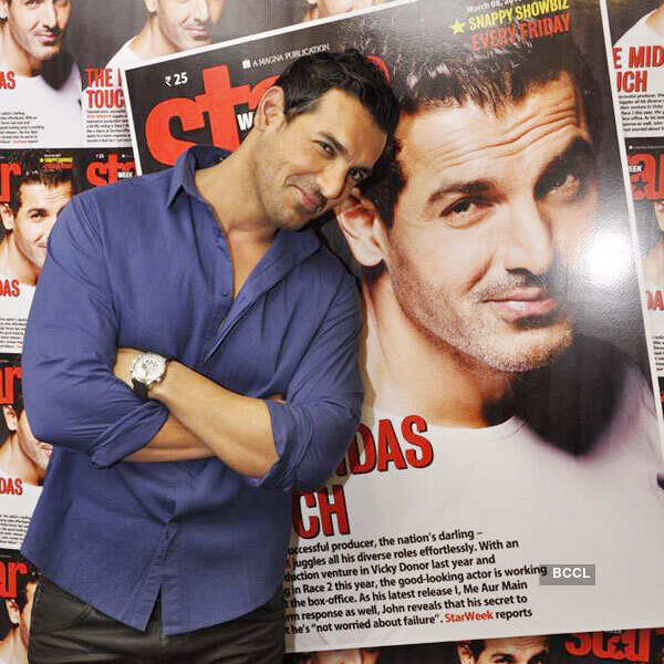 John at a magazine launch