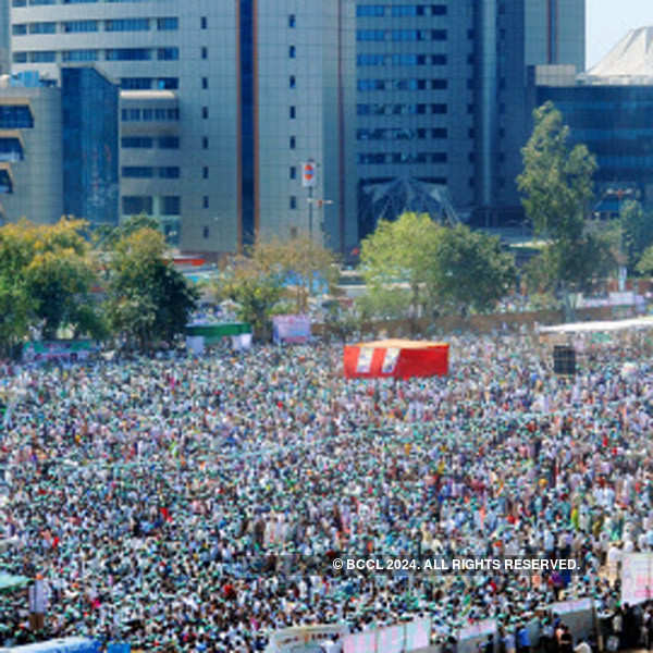  'Adhikar Rally' in Delhi