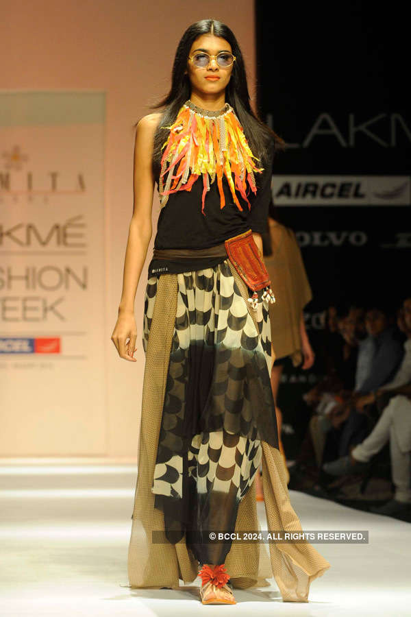 Kanishtha Dhankhar showcases a creation by designer Asmita Marwa on Day ...