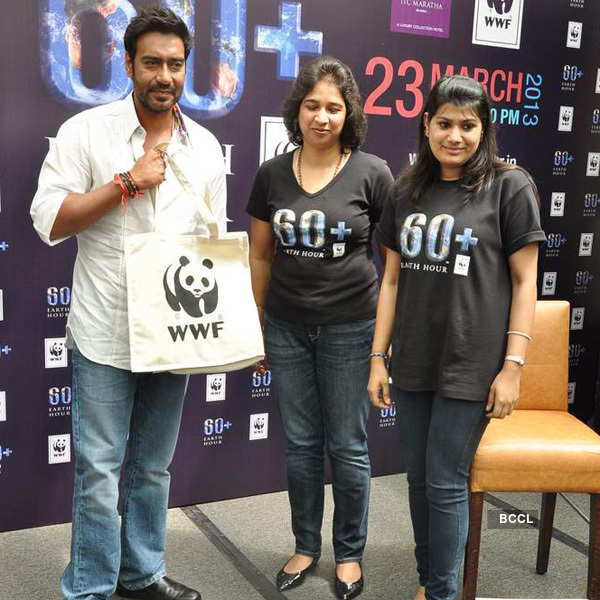 Ajay at 'Earth Hour' event