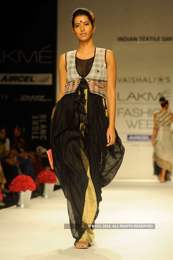 Designer Vaishali S on Day 5 of the Lakme Fashion Week (LFW) Summer ...
