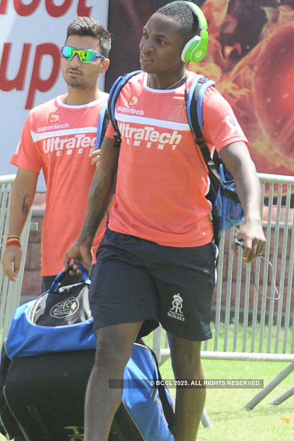 Practice session: Rajasthan Royals