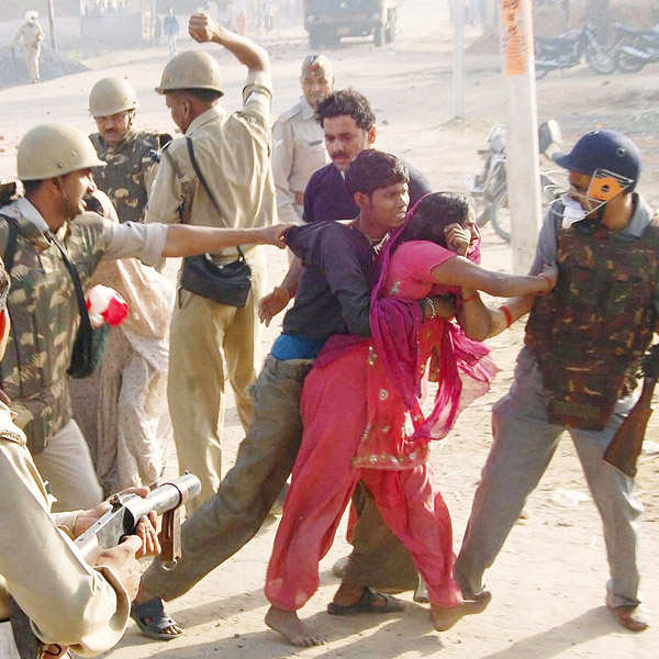 Minor raped and killed, cops beat up protesters