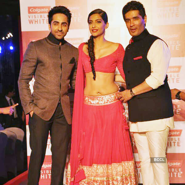 Sonam, Ayushman @ product launch