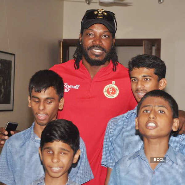 Chris, Sid with NGO kids