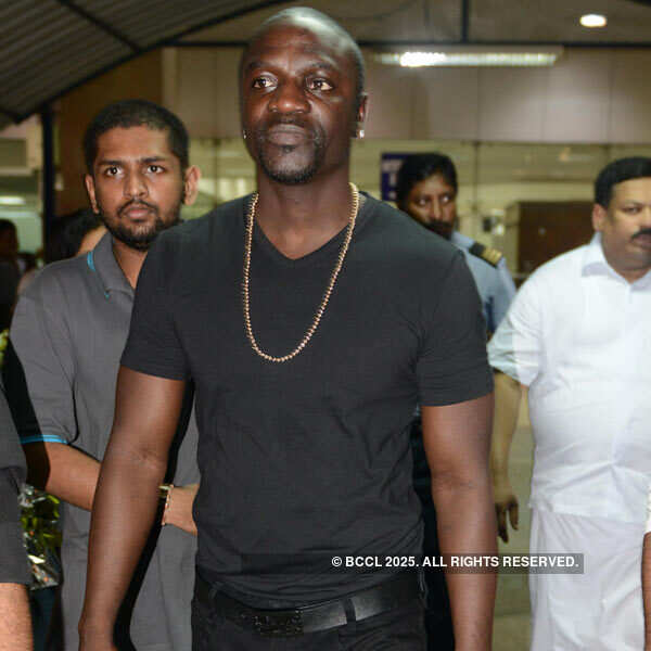 Akon lands in Chennai