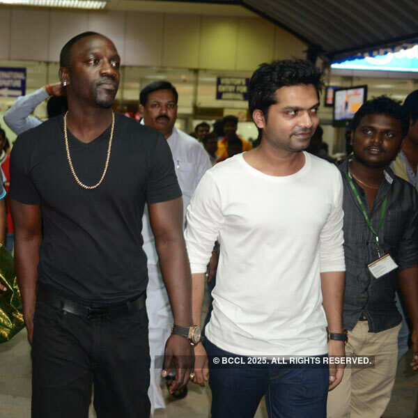 Akon lands in Chennai