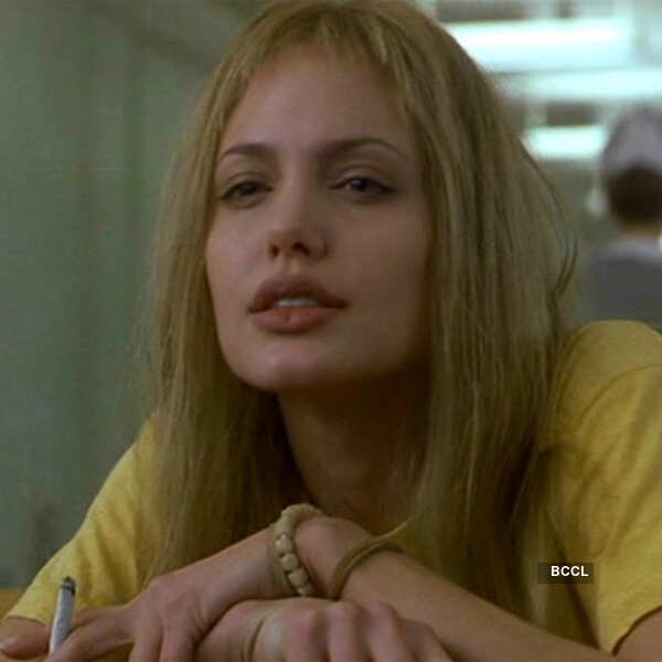Angelina Jolie in a still from the film Girl, Interrupted.