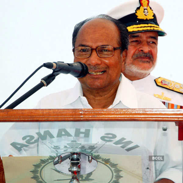 AK Antony at Naval Base
