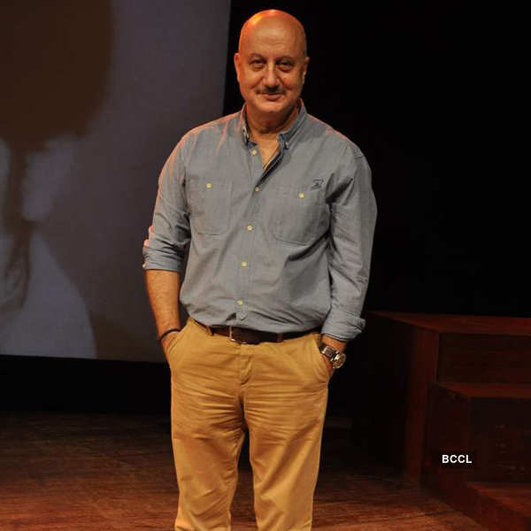 Celebs watch Anupam's play