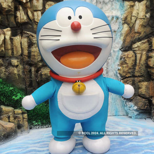 Kids have fun with Doraemon