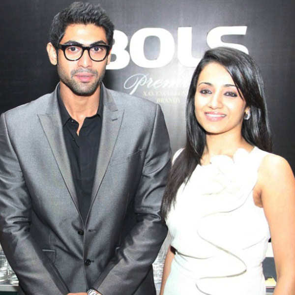 Rana Daggubati and Trisha get clicked as they arrive to attend the Audi Rit...