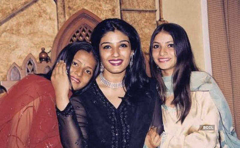 Raveena Tandon Adopted Two Girls Chhaya And Pooja In 1995 Much Marrying Anil Thadani Raveena And Anil Are Proud Parents Of Rasha And Ranbir Ranbir thadani with his father. raveena tandon adopted two girls