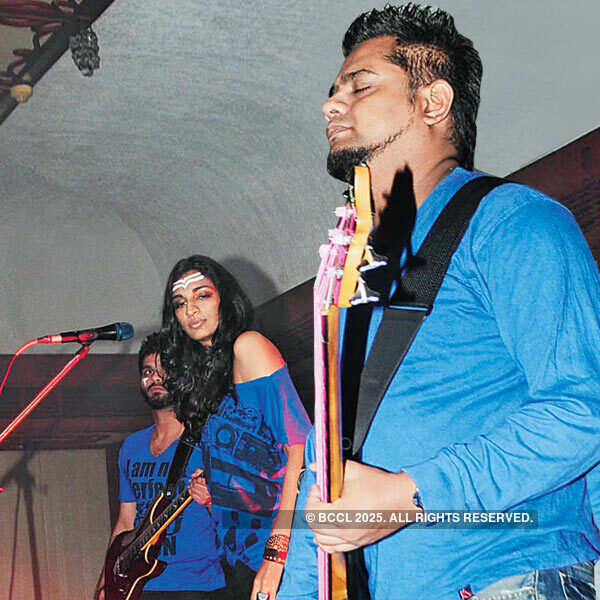 Celebs at a music concert