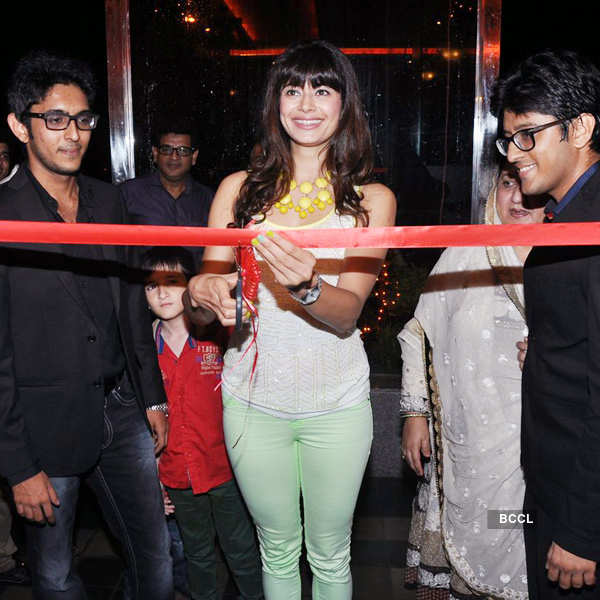 Pooja at restaurant launch