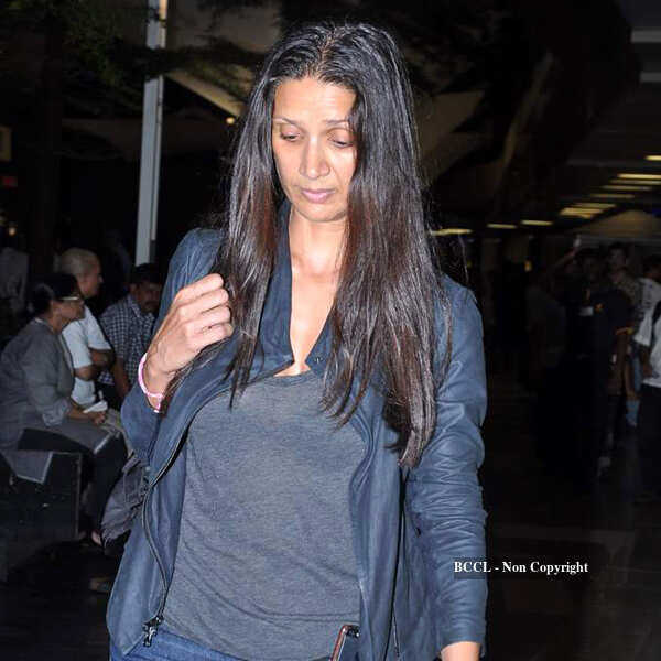 Mehr Rampal arrives at Mumbai airport from an award function in Macau ...