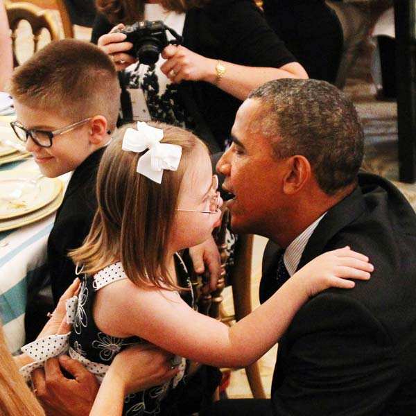Obamas's date with Kids